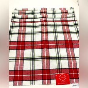 Joyland Cloth Dining Placemats Red, Black, Green Plaid Holiday Christmas Set 6